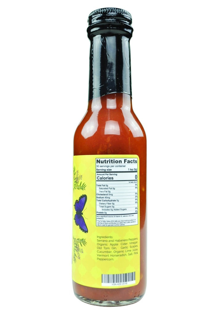 HEATONIST No. 3 Pink Peppercorn Gin Hot Sauce | Butterfly Bakery of Vermont U1