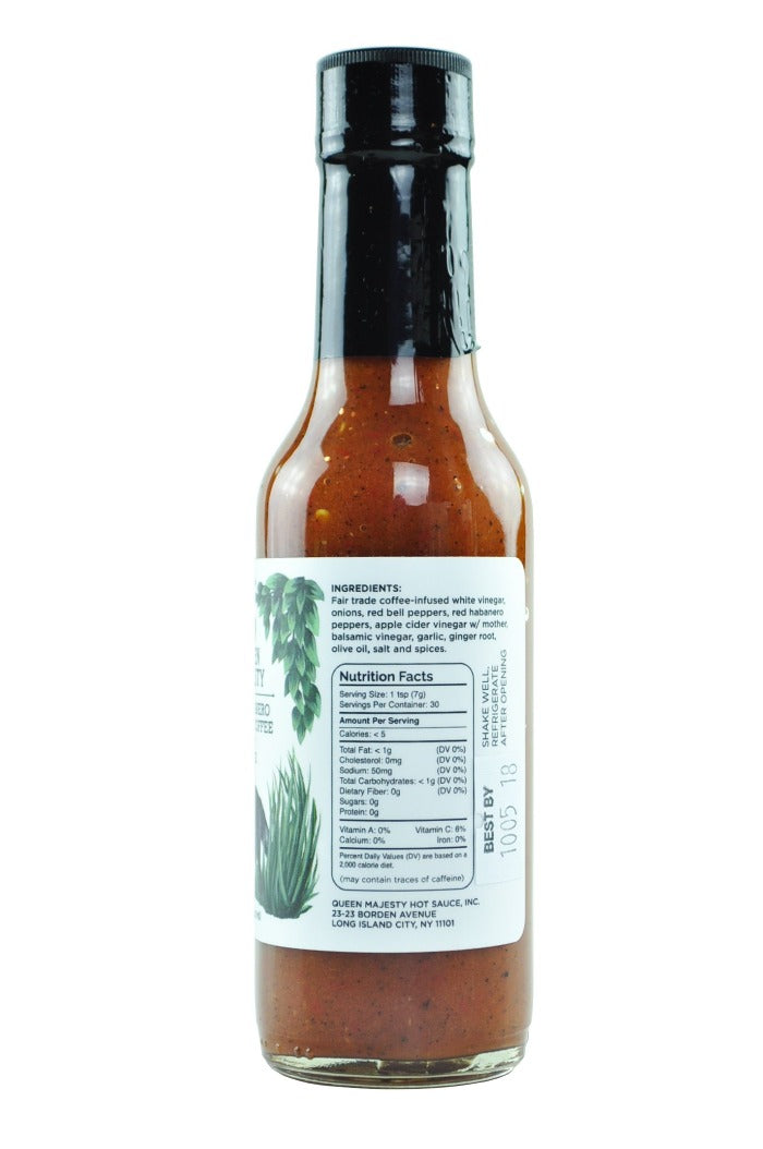 Red Habanero & Black Coffee Hot Sauce | Queen Majesty O3