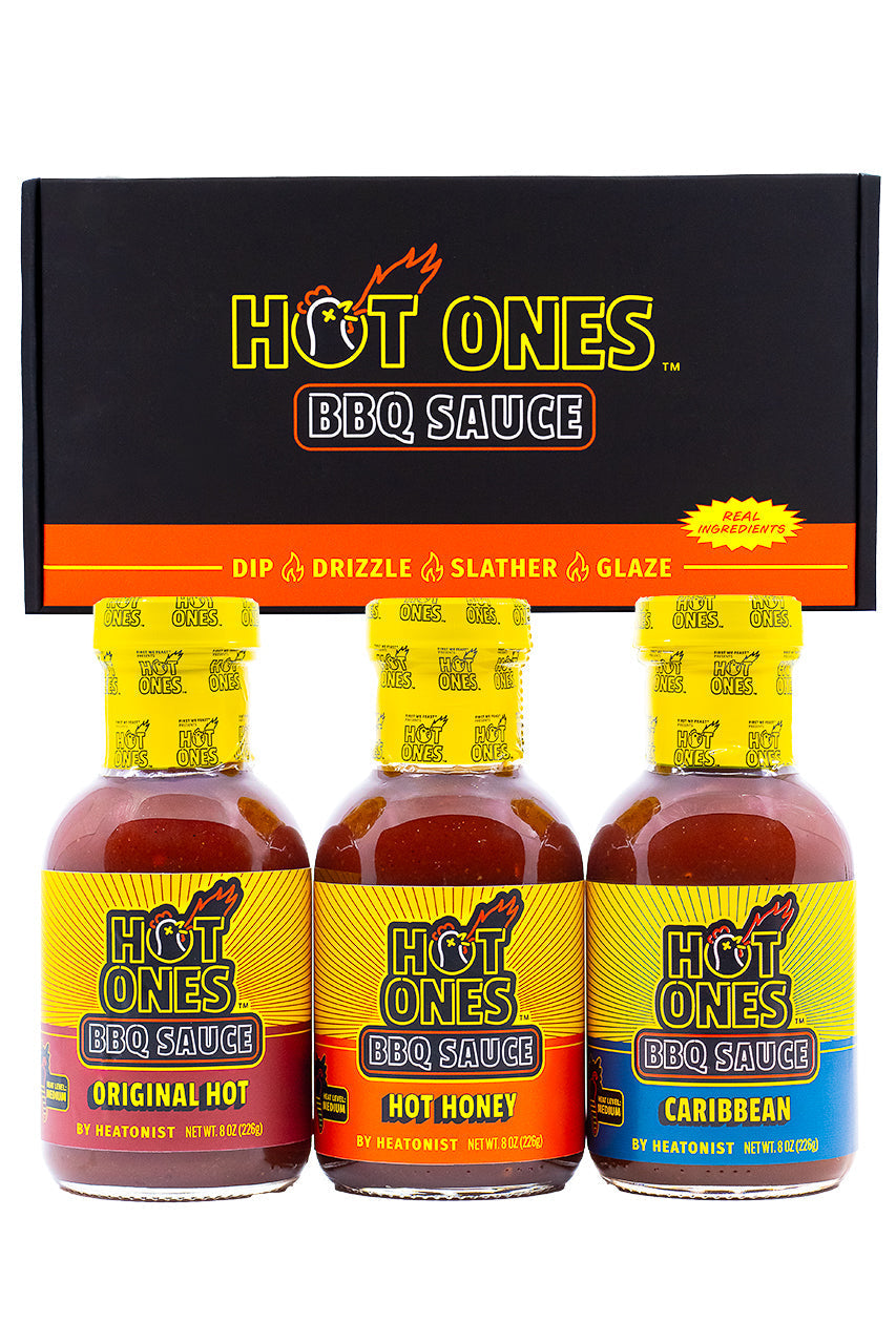 Hot Ones BBQ Trio Pack (Original / Hot Honey / Caribbean) H0