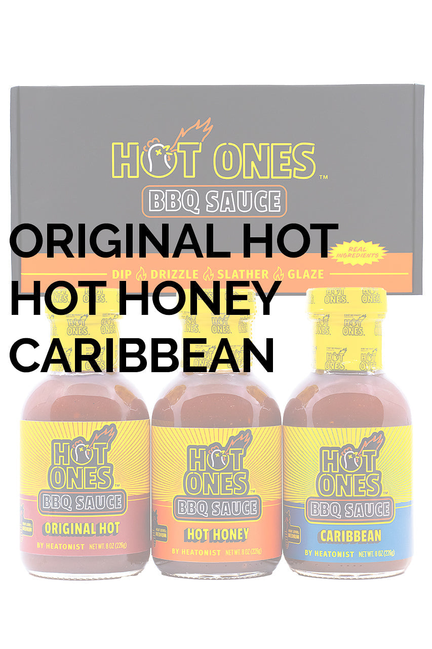 Hot Ones BBQ Trio Pack (Original / Hot Honey / Caribbean) H0
