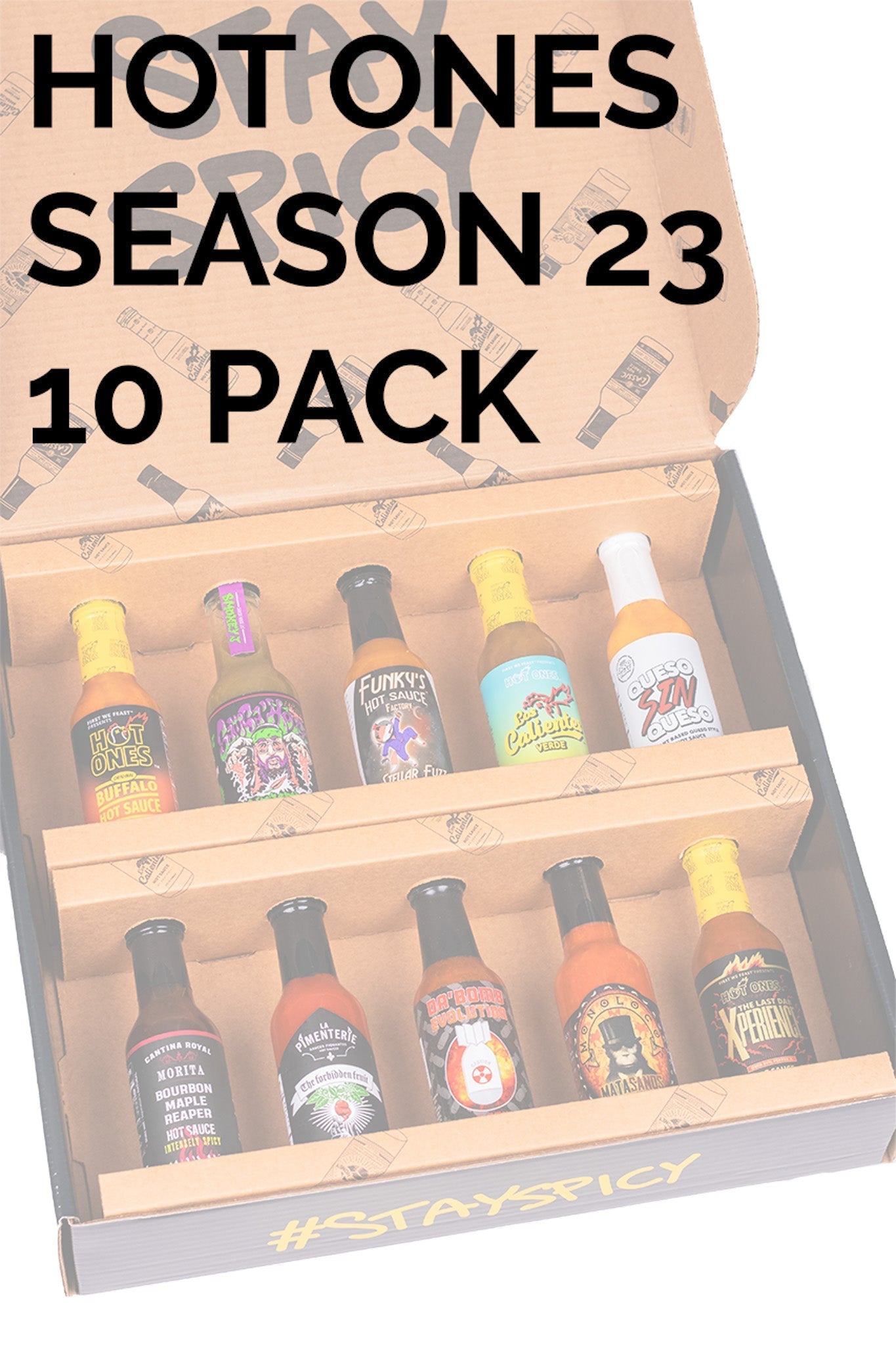 Hot Ones Hot Sauce 10 Pack - Season 23 M9