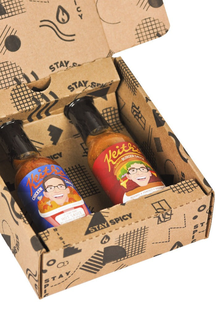 Chicken & Burger Hot Sauce Duo Pack | Keith's Q6