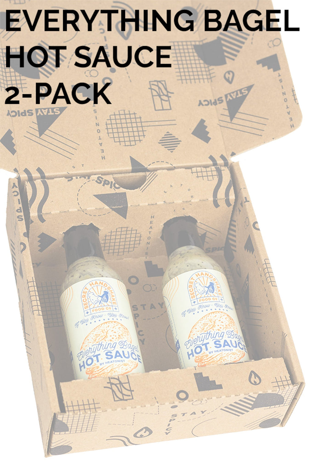 Secret Handshake Food Co Everything Bagel Hot Sauce 2-Pack C4