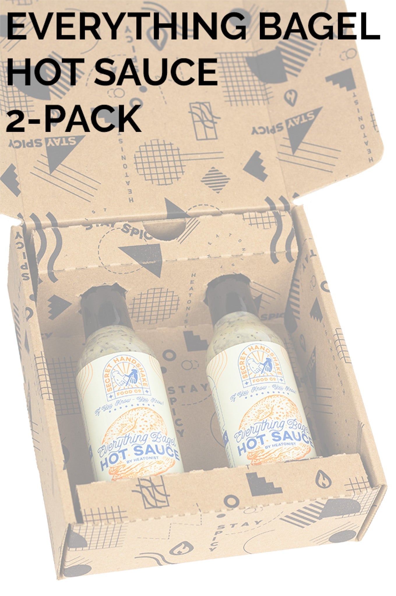 Secret Handshake Food Co Everything Bagel Hot Sauce 2-Pack C4